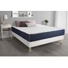 Somier + Colchón Espuma Viscoelástica Con Kit De Base De Cama Blanco 160x210cm - Comodidad Equilibrado