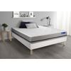 Somier + Colchón Espuma Viscoelástica Con Kit De Base De Cama Blanco 180x220cm - Comodidad Moderadamente Firme