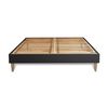 Somier + Colchón Espuma Viscoelástica Y Micromuelles Ensacados Con Kit De Base De Cama Negro 180x210cm - Comodidad Equilibrado