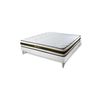 Pack Colchón Flexy 150x190cm + Somier Blanco - Muelles Ensacados Y Espuma Viscoelástica