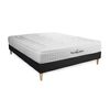 Somier + Colchón Espuma Viscoelástica Con Kit De Base De Cama Negro 180x200cm - Comodidad Firme