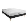 Somier + Colchón Espuma Viscoelástica Con Kit De Base De Cama Negro 150x190cm - Comodidad Firme