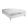 Somier + Colchón Espuma Viscoelástica Con Kit De Base De Cama Blanco 180x210cm - Comodidad Firme