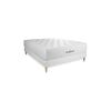 Somier + Colchón Espuma Viscoelástica Con Kit De Base De Cama Blanco 130x210cm - Comodidad Equilibrado