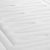 Somier + Colchón Muelles Ensacados Y Espuma Viscoelástica Con Kit De Base De Cama Blanco 130x210cm - Comodidad Firme