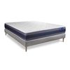 Somier + Colchón Muelles Ensacados Y Espuma Viscoelástica Con Kit De Base De Cama Gris 150x195cm - Comodidad Equilibrado