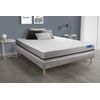 Somier + Colchón Muelles Ensacados Con Kit De Base De Cama Gris 200x200cm - Comodidad Moderadamente Firme