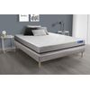 Somier + Colchón Muelles Ensacados Con Kit De Base De Cama Gris 160x195cm - Comodidad Moderadamente Firme