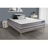 Somier + Colchón Muelles Ensacados Con Kit De Base De Cama Gris 150x195cm - Comodidad Firme