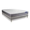 Somier + Colchón Látex Y Espuma Viscoelástica Con Kit De Base De Cama Gris 180x220cm - Comodidad Equilibrado