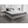 Somier + Colchón Látex Y Espuma Viscoelástica Con Kit De Base De Cama Gris 200x200cm - Comodidad Moderadamente Firme