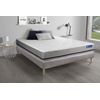 Somier + Colchón Látex Y Espuma Viscoelástica Con Kit De Base De Cama Gris 200x200cm - Comodidad Moderadamente Firme