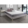 Somier + Colchón Espuma Viscoelástica Con Kit De Base De Cama Gris 200x200cm - Comodidad Moderadamente Firme