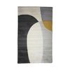 Alfombra De Salón Geometric Curve Patterns Vintage White Black 150x200cm