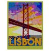 Viajes - Póster De Firma - Póster De Pared - Formato Retrato - Papel Mate Fine Art 270 Gr - Diseño Lisboa1 - 40x60 Cm