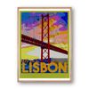 Viajes - Póster De Firma - Póster De Pared - Formato Retrato - Papel Mate Fine Art 270 Gr - Diseño Lisboa1 - 40x60 Cm