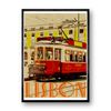 Viajes - Póster De Firma - Póster De Pared - Formato Retrato - Papel Fine Art Mate 270 Gr - Diseño Lisboa2 - 40x60 Cm