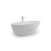 Sensae - Island Bathtub - Bañera Ovalada Moderna - Acogedora Y Confortable - Solid Surface - Blanco Mate - 88x170x56cm