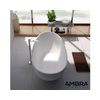 Sensae - Island Bathtub - Bañera Ovalada Moderna - Acogedora Y Confortable - Solid Surface - Blanco Mate - 88x170x56cm