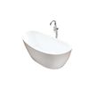 Maya - Island Bathtub - Bañera Oval Moderna Y Limpia - Acrílico - Blanco - 80x150x68cm