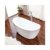 Maya - Island Bathtub - Bañera Oval Moderna Y Limpia - Acrílico - Blanco - 80x150x68cm