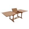 Salento - Mesa De Jardín De Teca - Mesa Rectangular Extensible - Mesa De Jardín De 180 Cm A 240 Cm - 6 A 8 Personas