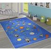 Alfombra Para Dormitorio Infantil 120 X 160 Cm - Azul