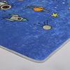 Alfombra Para Dormitorio Infantil 100 X 150 Cm - Azul