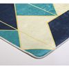 Alfombra De Interior Triangular 80 X 150 Cm - Azul