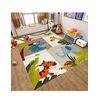 Alfombra Para Dormitorio Infantil 80 X 150 Cm - Multicolor