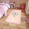 Mongolfiere Alfombra Infantil 80 X 150 Cm - Rosa