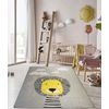 Alfombra Dormitorio Infantil 120 X 160 Cm - Gris