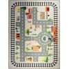 Alfombra Infantil Circuito De Coches 80 X 150 Cm - Gris