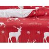 Juego De Cama Navideño 140 X 200 Cm - Rojo