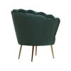 Sillón De Terciopelo "floria" - 75 X 68 X 77,5cm - Verde