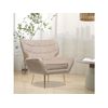 Sillón De Terciopelo "austin" - 79 X 71 X 79,5 Cm - Beige