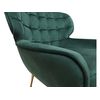 Sillón De Terciopelo "austin" - 79 X 71 X 79,5 Cm - Verde