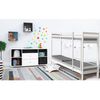 Litera Infantil De Madera "lionel" 90 X 190 Cm - Blanco