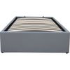 Cama Individual De Pvc Con Box "ava" - 90 X 190 Cm - Gris