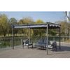 Pérgola Con Techo Retráctil - 3 X 4 M - Gris