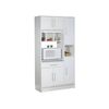 Aparador De Cocina Mady 1 Cajón 91x40x180 Cm Color Blanco Vente-unique