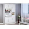 Aparador De Cocina Mady 1 Cajón 91x40x180 Cm Color Blanco Vente-unique