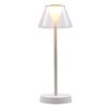 Lámpara De Mesa Led Inalámbrica H34cm Beverly White