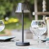 Lámpara De Mesa Led Inalámbrica H34cm Beverly Black