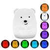 Luz De Noche Led Táctil Inalámbrica Oso Bebé H19cm Teddy