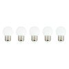 Conjunto De 5 Bombillas Para Guirnalda E27 Party Bulb White