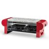 Raclette 2 Personas Rp2 H.koenig, Piedra Natural, 350 W, Acero Inoxidable, Rojo, 2 Sartenes Antiadherentes