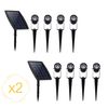 Ezilight® Solar Multi Spot - 2 Paquetes De 4 Lámparas