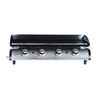 Plancha De Gas Con 4 Quemadores De Acero Inoxidable,10kw, Negro