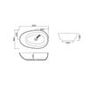 Lavabo Sobre Encimera Blanco Mate Oval Solid Surface Ovio